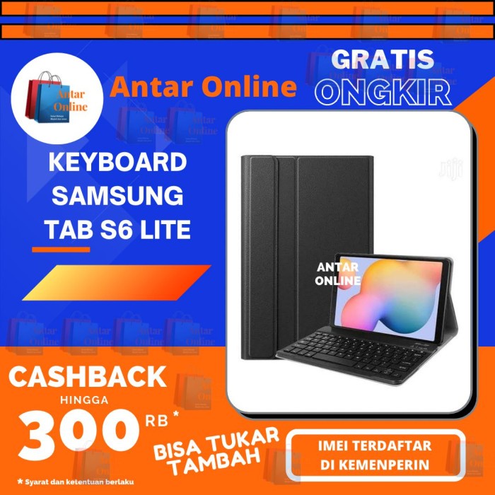 Samsung Book Cover Keyboard Galaxy Tab S6 Lite Original By Targus