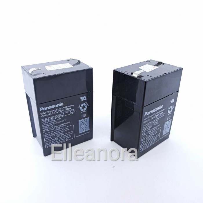 Aki Accu Lead Acid Battery Panasonic 6V 4.5Ah Original