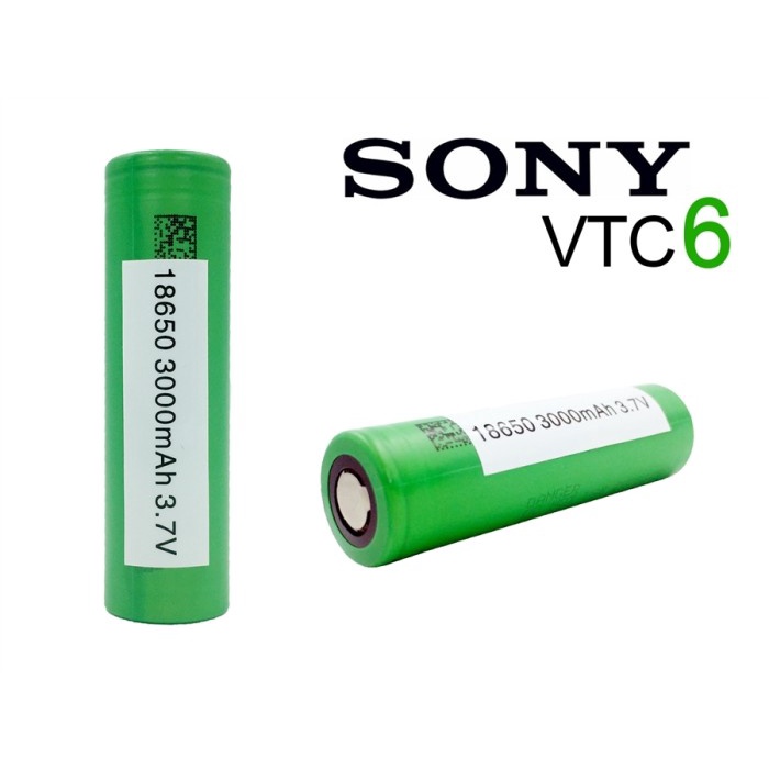 BATERAI / BATTERY SONY VTC 6 VTC6 18650 3000MAH 3,7V AUTHENTIC