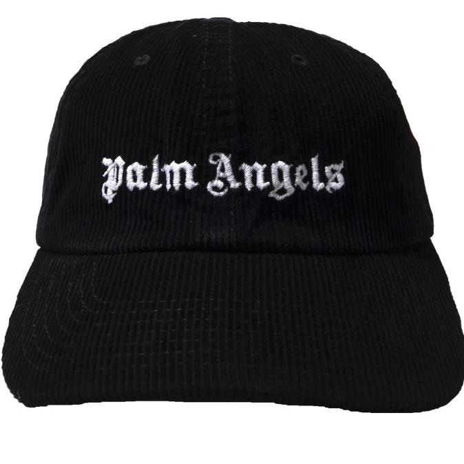 PALM ANGELS CORDUROY LOGO CAP