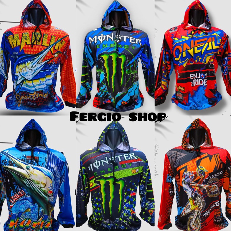 [CODEBARANG348SFR] baju balap dewasa kupluk/ baju balap dewasa topi/ baju motorcross XL topi/ atasan