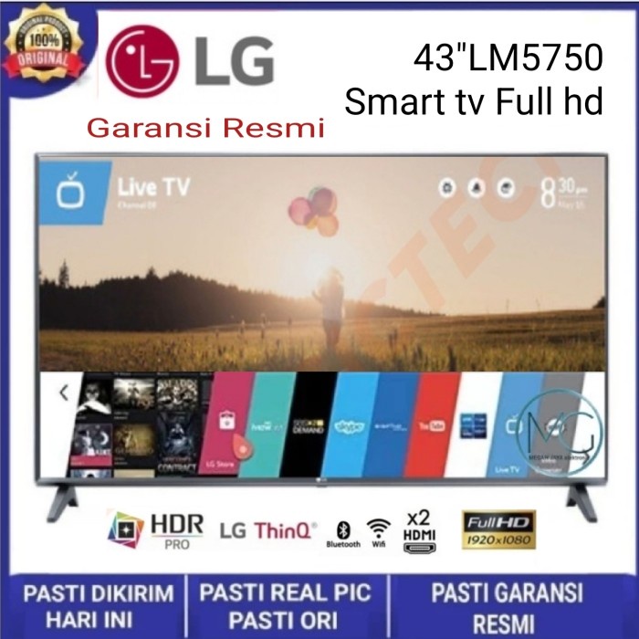 Led Smart Tv Lg 43 Inch 43Lm5750 43Lm5750Ptc Fhd