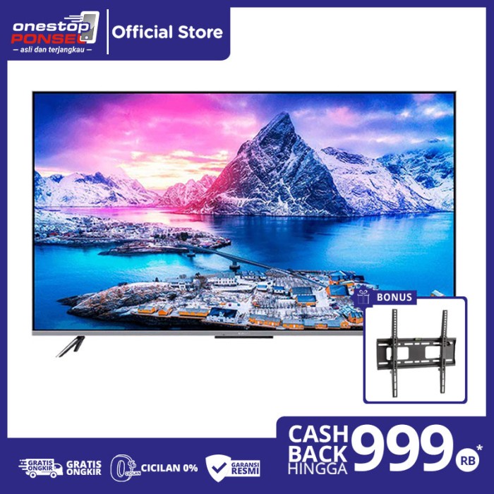 Xiaomi Mi Tv Q1E 55-Mi Tv A2 Smart Tv Android Tv 4K Garansi Resmi