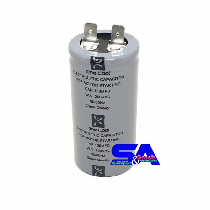] Kapasitor Starting 100 uf/Capacitor 100uf/Capasitor Starting 100MFD