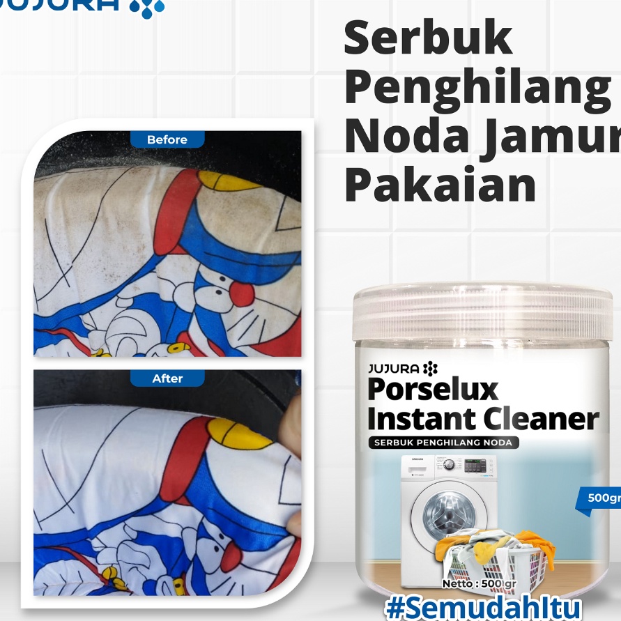 (☆W☑D] PORSELUX SERBUK PENGHILANG NODA PORSELUX INSTANT CLEANER SERBUK PENGHILANG NODA JAMUR PAKAIAN