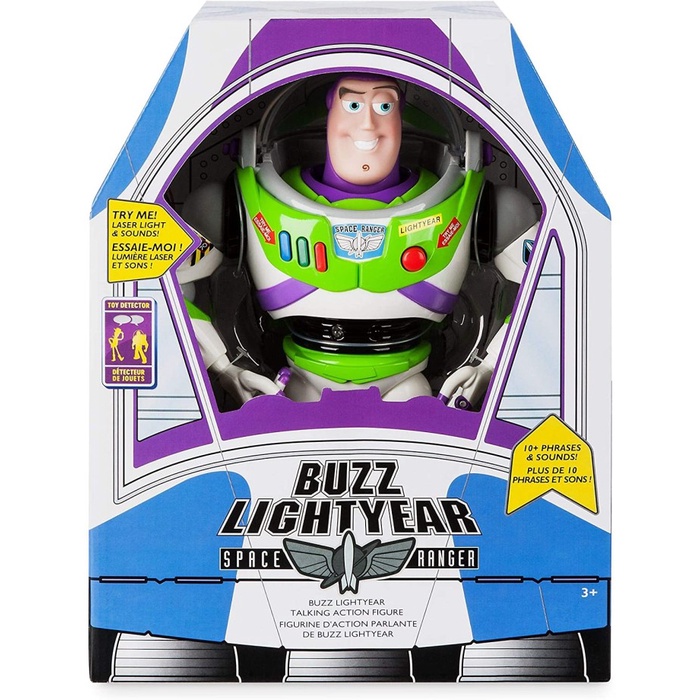 Buzz Lightyear Interactive Talking Action Figure Original Disney Store Berkualitas