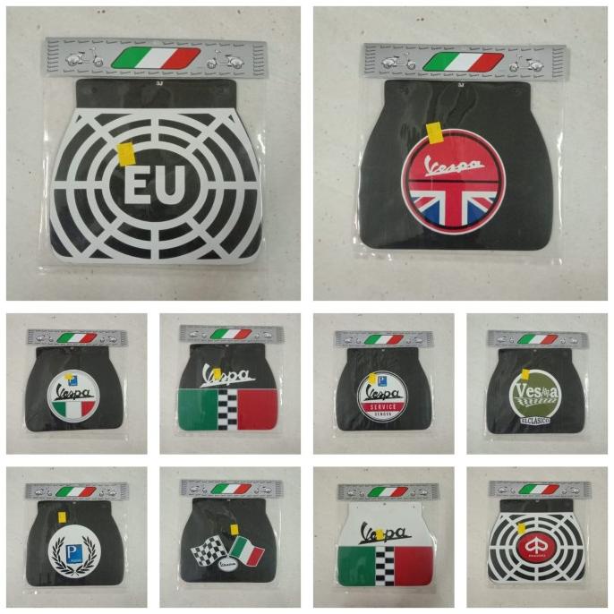 +%+%+%] Kepet Cepet Mudflap Air Vespa Super Tebal Aksesoris Variasi Vespa