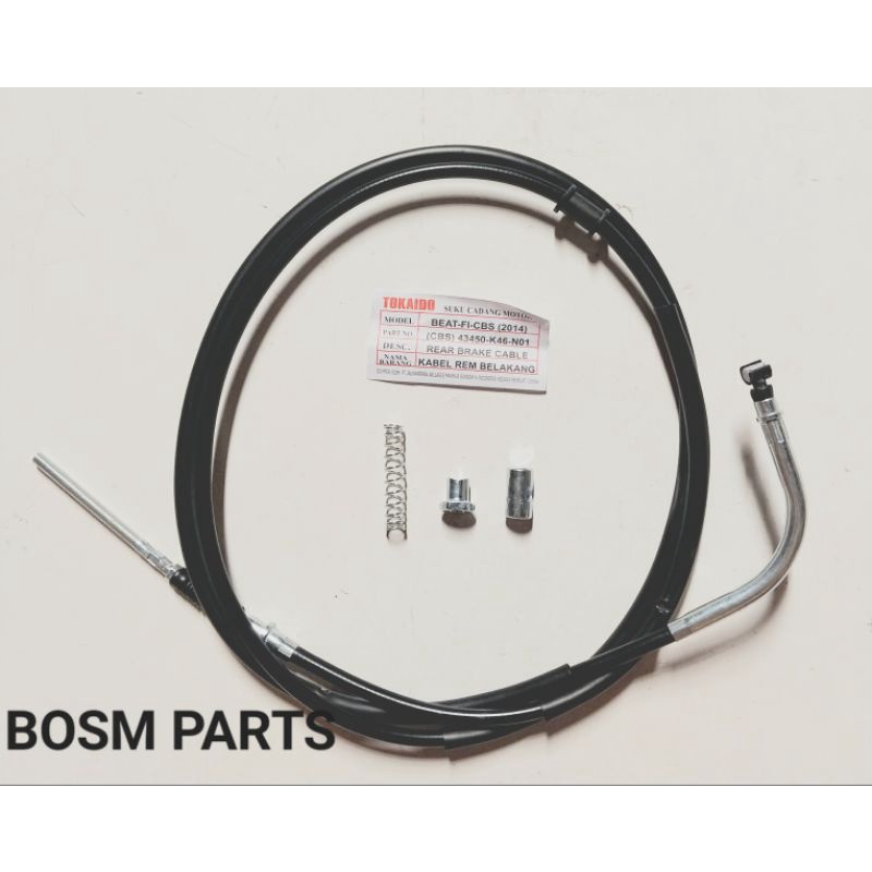 BERKUALITASS MURAAAH....KABEL REM BELAKANG (CBS) BEAT FI 2014 HONDA TOKAIDO