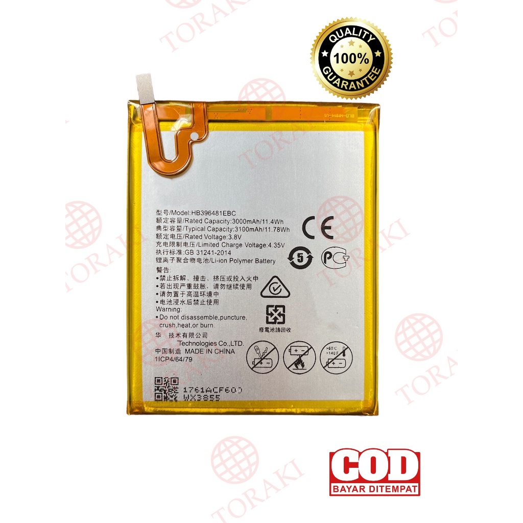 Cam-L21 / Cam L21 Y6Ii / Y6 Dual / Honor 5X / 5A / G8 / Gr5 / Kii-L22 . Baterai Batre Batrai Batery