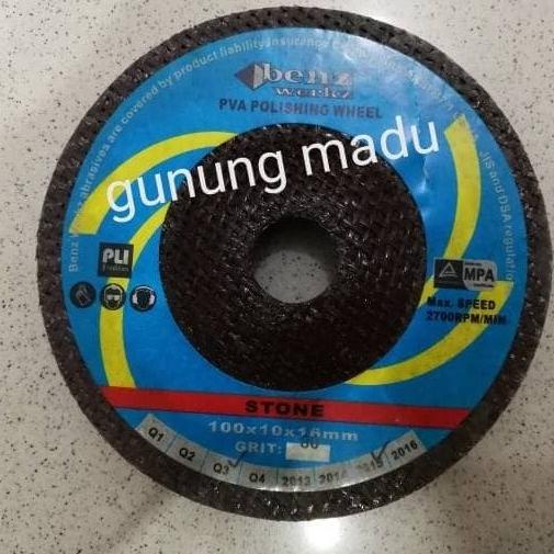 :=:=:=:=] BATU GRINDA SPONGE PVA POLISHING WHEEL GRIT 80 / BATU SPONGE GERINDA