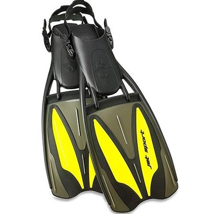 Jet Fin Open Heel Scubapro Sport Kaki Katak Fins Scuba Diving Selam
