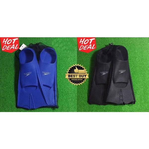 Sepatu Katak/Fin Pendek Bahan karet Merek Speedo sama Tas Jaring