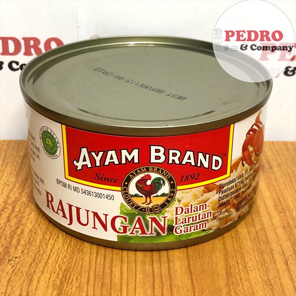 

Ayam Brand Rajungan Dalam Larutan Garam 170 Gram - Kepiting Kaleng