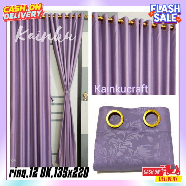 Smokering Horden Motif Hordeng Lubang Smokring Tirai Gordem Gordemg Hordemg Halus Tebal Bagus Smoker