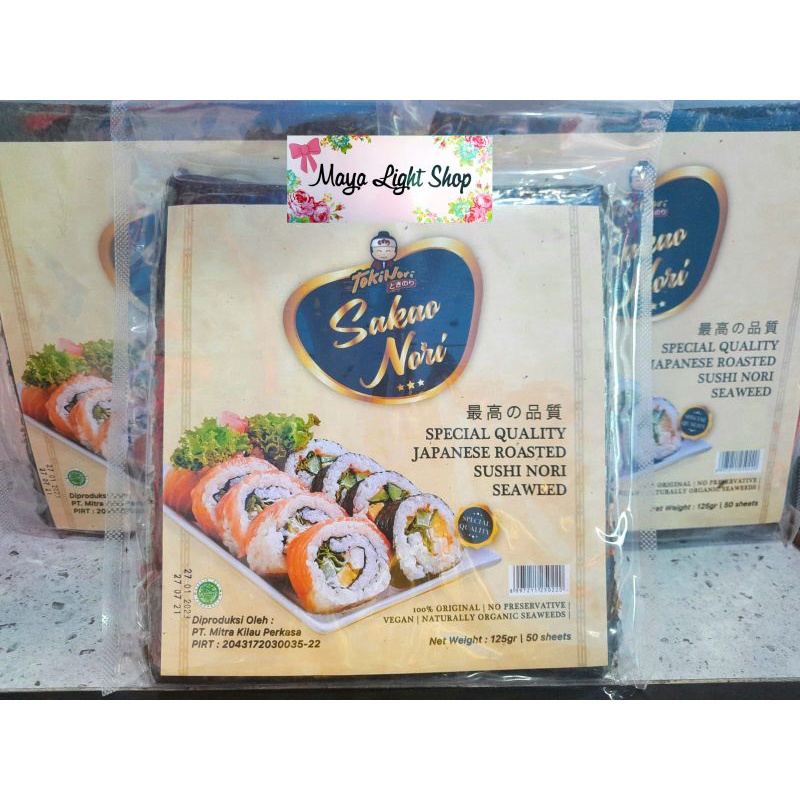 

N Sushi Halal Rumput Laut Non Msg Isi 50 Lembar Manjun Tokin Sakao N Dried Seaweed Kimbap