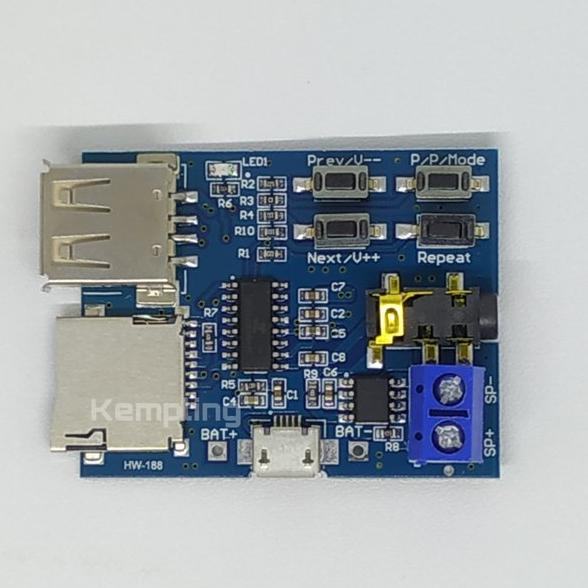 Usb mp3 micro sd DC 5V output 3watt