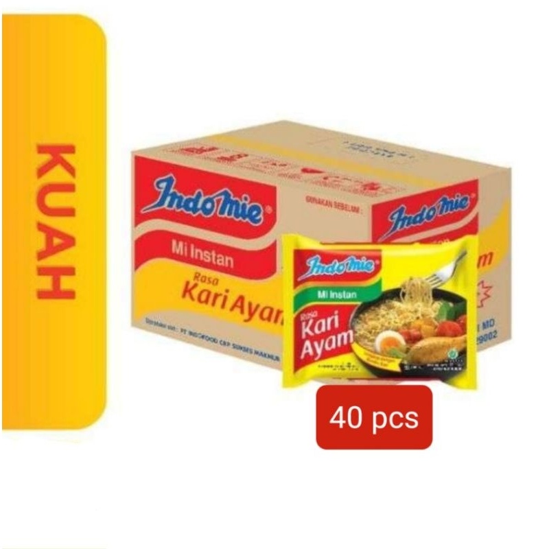 

Indoe Carton (40Bungkus) Goreng/ Soto E/ Kari Ayam/ Ayam Bawang