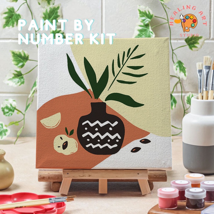 

Paint By Number Tanaman Plant Ver 3 Canvas 20X20 Cm