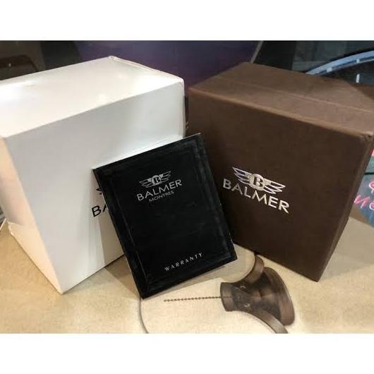 Jam Tangan Couple Balmer 2710 Analog Silver Rosegold Original