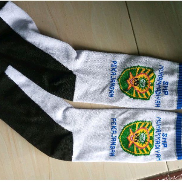 kaos kaki rajut bordir custom alas setengah hitam