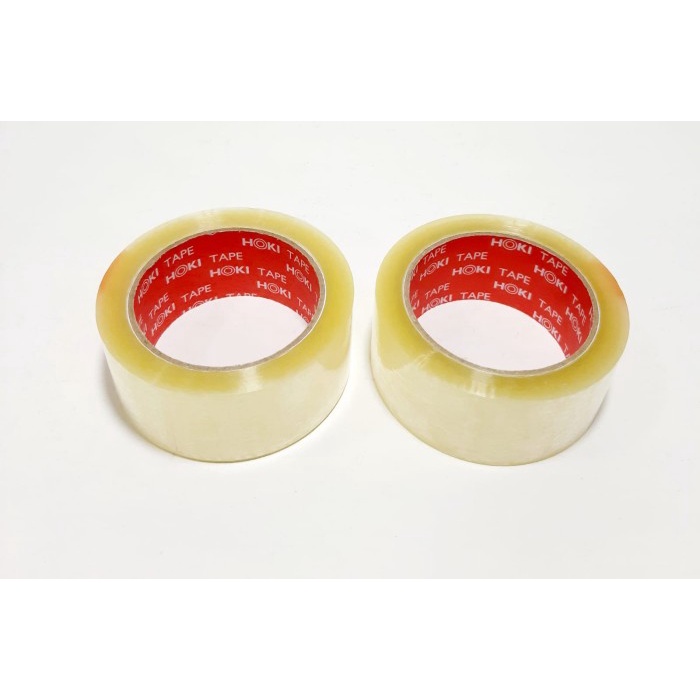 

GROSIR (1KARTON/72PCS) LAKBAN HOKI TAPE BENING DAN COKLAT 2"X45X100Y