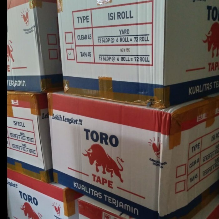 

1 Dus Lakban Bening Coklat 45x90yard Termurah