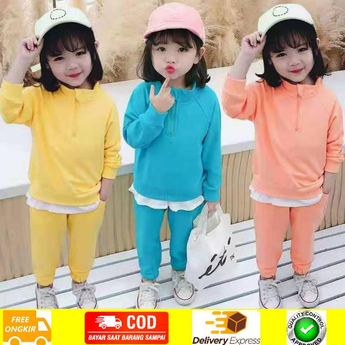 Setelan Baju Celana Anak Cewek Many Colour