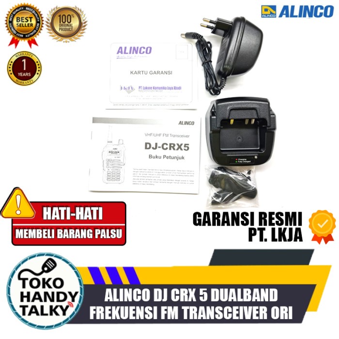 Alinco dj crx5 crx5 crx-5 dualband HT alinco dj crx 5 Original Garansi