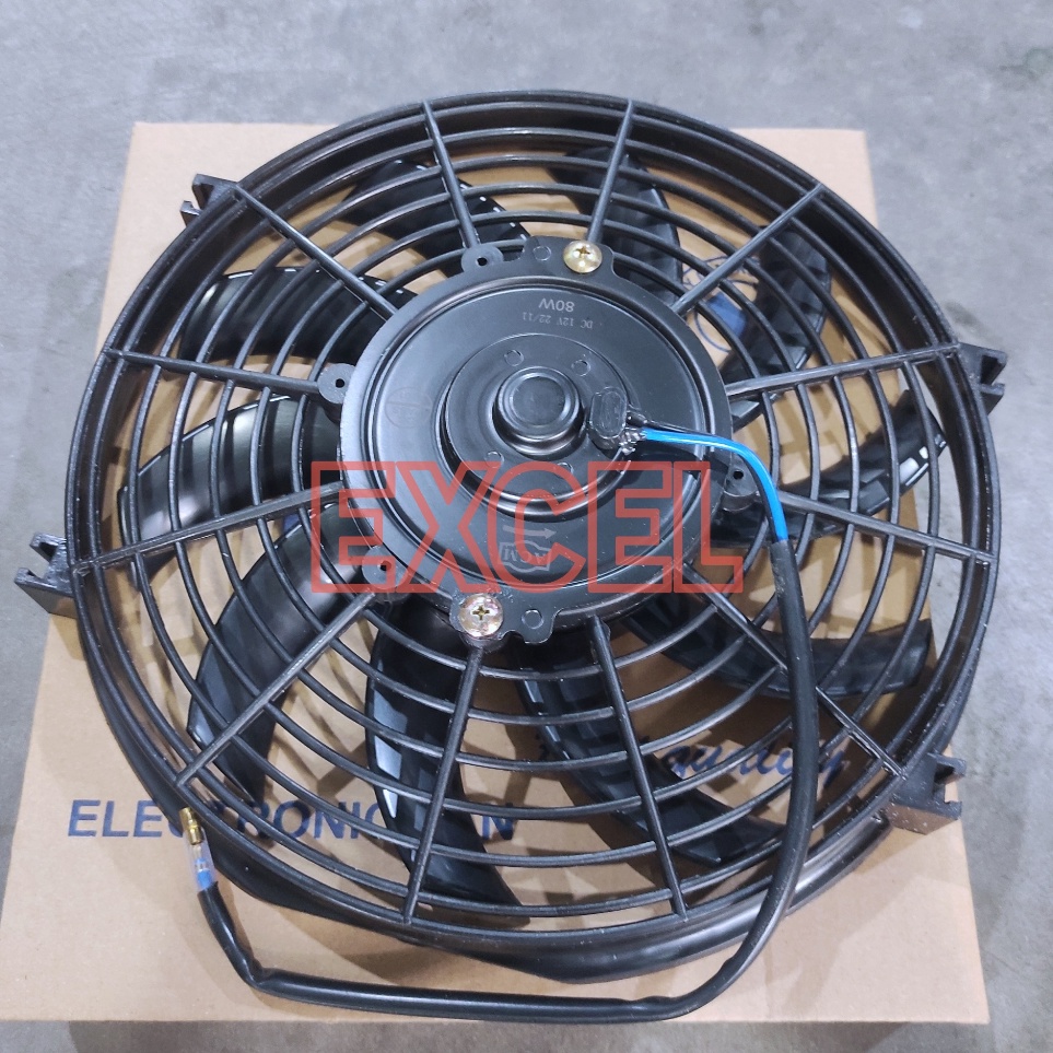 Murah Banget EXTRA FAN KIPAS RADIATOR AC MOBIL 12V 80W 10INCH UNIVERSAL Ready