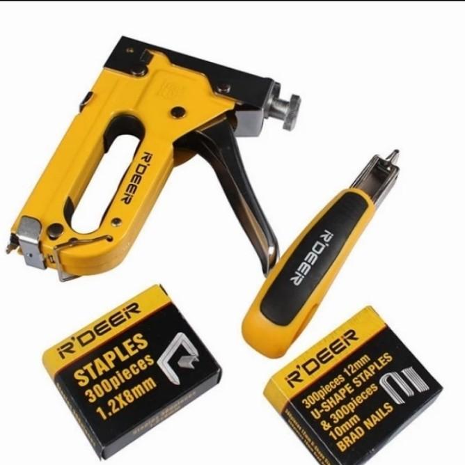 

Stapler Tembak 3 In 1 Hr709 R'Deer 1Set +Isi Staples 3In1+Congkelan