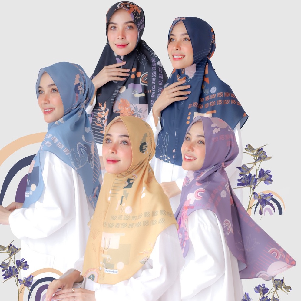 ready.. Hijabwanitacantik - Instan Baiti Rainbow | Hijab Instan | Jilbab Instan