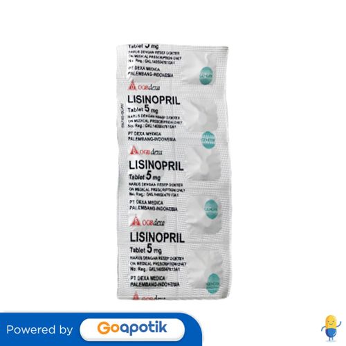 LISINOPRIL OGB DEXA MEDICA 5 MG STRIP 10 TABLET