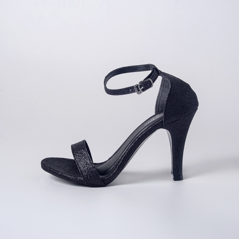 Morningbell High Heels Strip Gliter