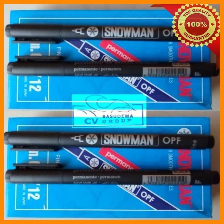 

(bsdw) snowman pulpen opf permanen hitam / snowman opf permanent black marker