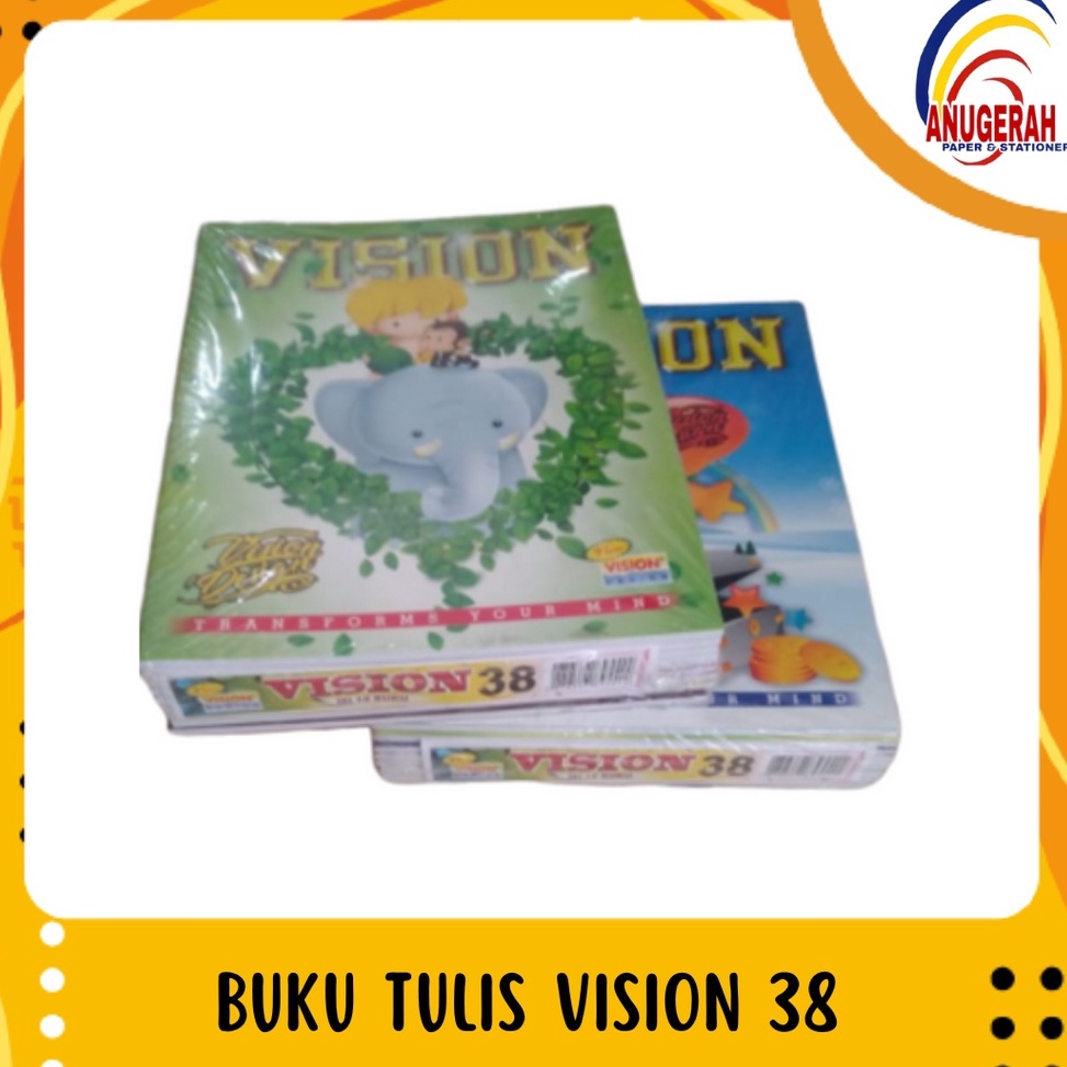 

[ART. N74W] BUKU TULIS VISION 38 (PAK)