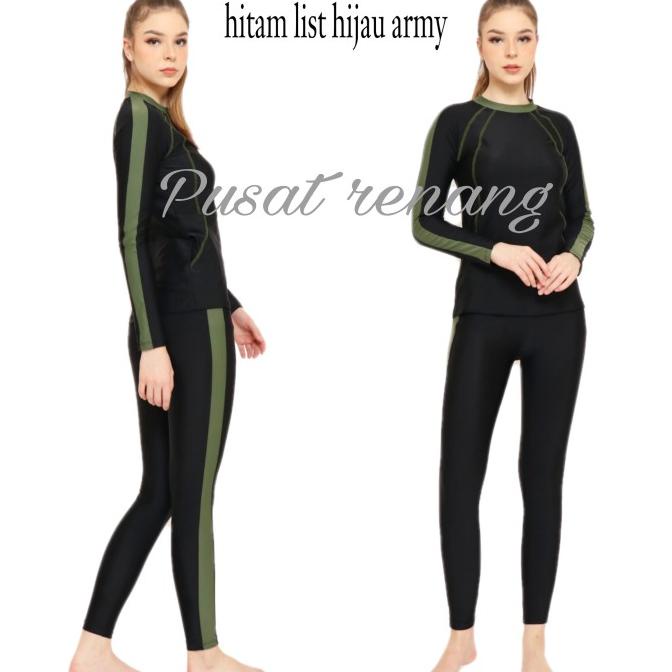 Pakaian Baju Celana Panjang Renang Wanita Swimsuit