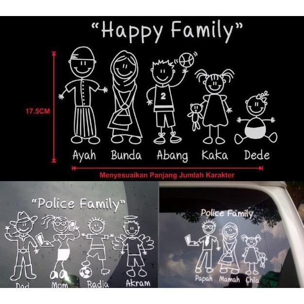 

Sticker Happy Family / Sticker Keluarga 20JVLZ3 limited stock