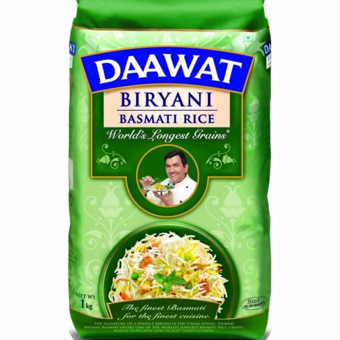 

Basmati Rice Daawat Biryani Premium / Beras Basmaati India Kabuli 1Kg