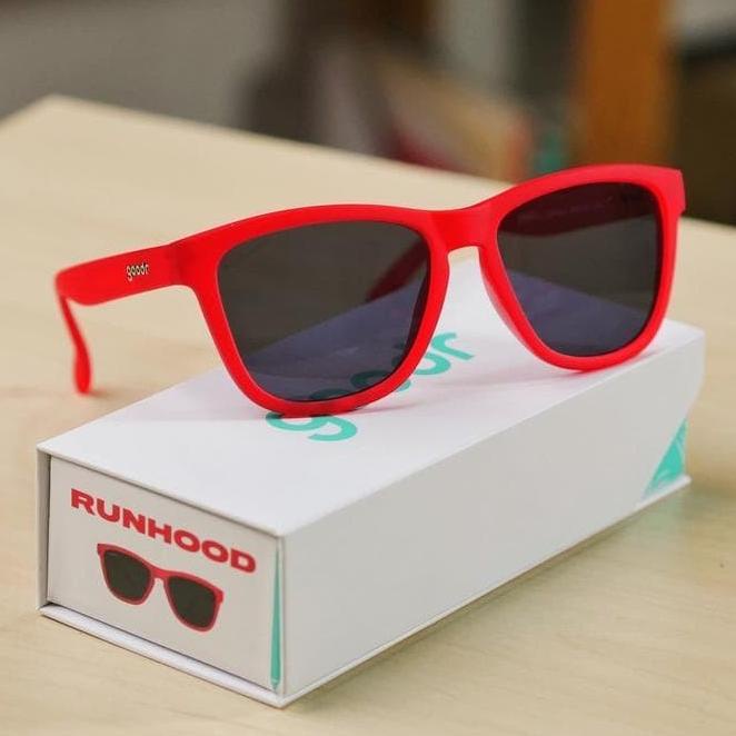 Terbaru Kacamata Goodr Running Sunglasses Runhood Red Stok Terbatas