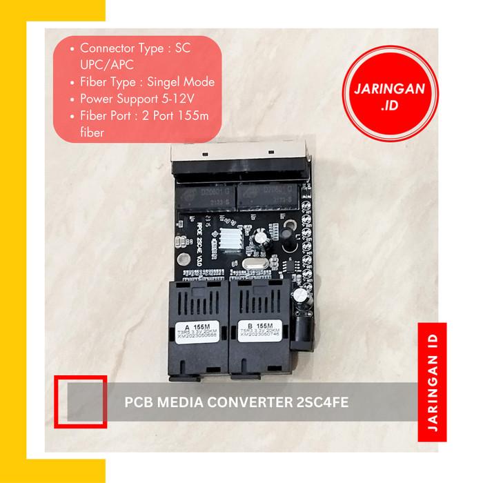 CONVERTER 2FO 4LAN POE PCB BOARD