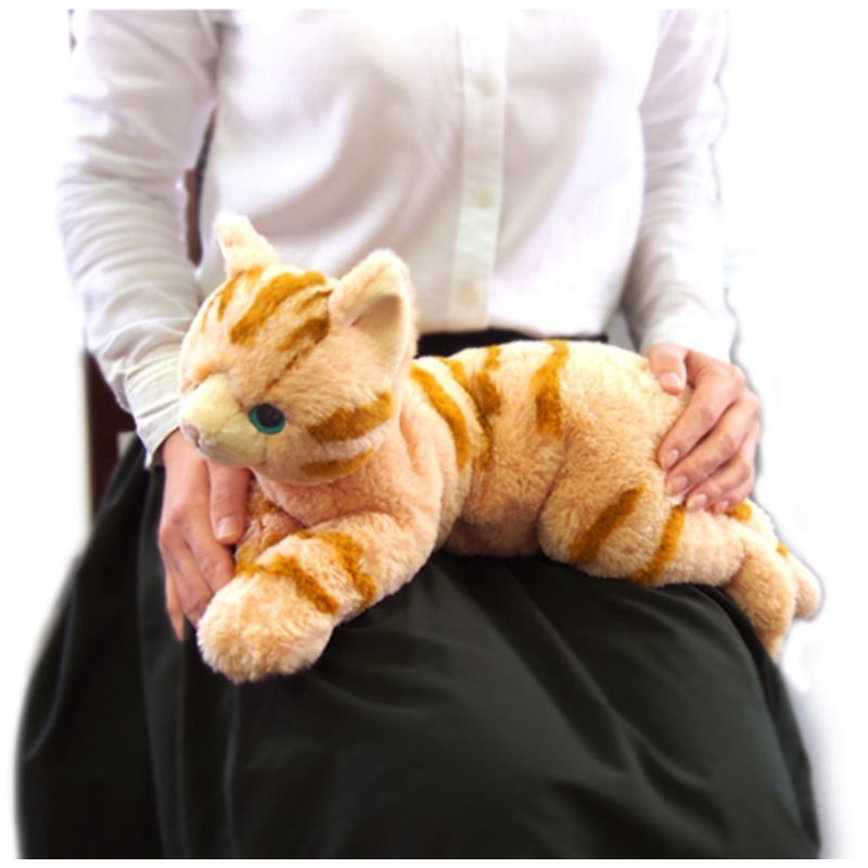 Boneka Kucing Cream Belang Sunlemon