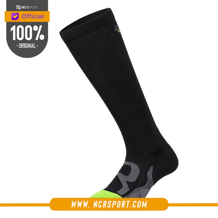 Kaos Kaki Lari 2Xu Original Compression Socks For Recovery Black Ua56