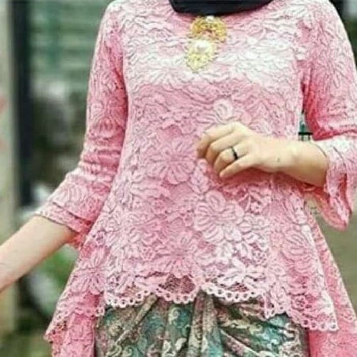 ATASAN KEBAYA BRUKAT / KEBAYA MODERN / DUSTY PINK