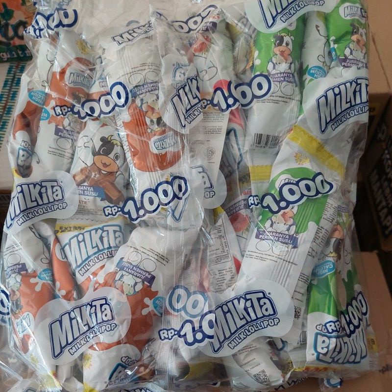 

Milkita Pack isi 30Pcs 3 rasa Permen Sunduk