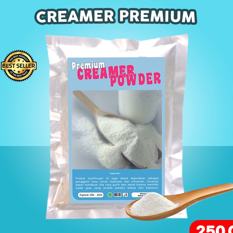 

Seller CREAMER BUBUK / KRIMER BUBUK 250GR / CREAMER NON DIARY / BUBUK KRIMER PREMIUM /CREAMER PREMIUM 250g ➚➹✲