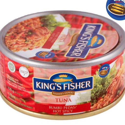 

12.12 Promo Brand KtmStore King's Fisher Tuna Canned Hot Spicy Daging Tuna Makanan Kaleng 170 g !