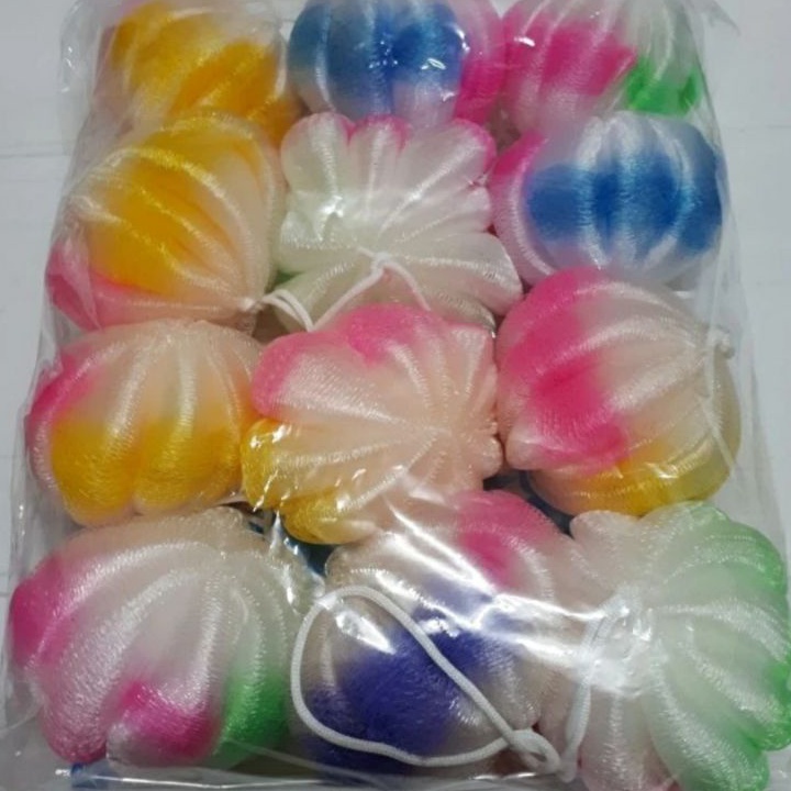 ➬✪✸ spon mandi labu/spon mandi 1 lusin/spon mandi/gosok mandi/spon mandi belimbing/spon/ Best Produk