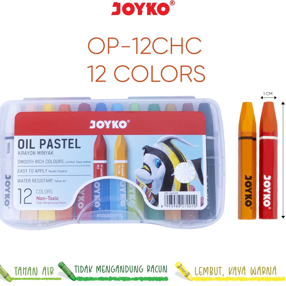 

✾✱ Krayon Minyak Oil Pastel Joyko OP-12CHC Sale