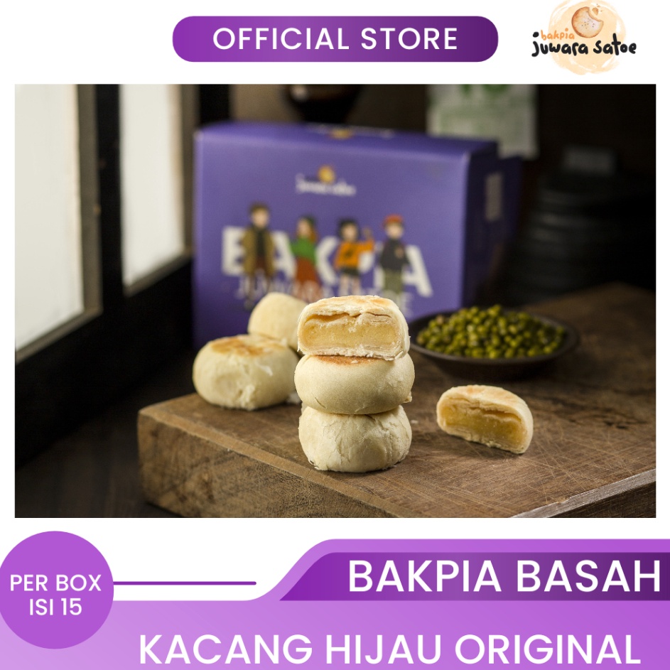 

Ready Stok BAKPIA BASAH KACANG HIJAU ORIGINAL ISI 15 - BAKPIA JUWARA SATOE OLEH OLEH KHAS JOGJA buruan