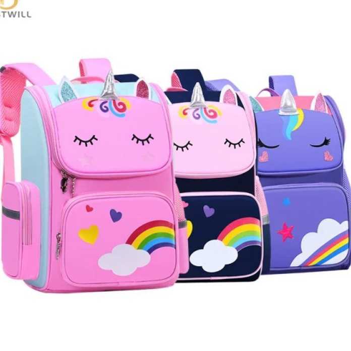 ✨SHOPEE MALL✨ Tas ransel anak perempuan kudaponi/ ransel anak unicorn TK SD/tas gendong anak cewek S